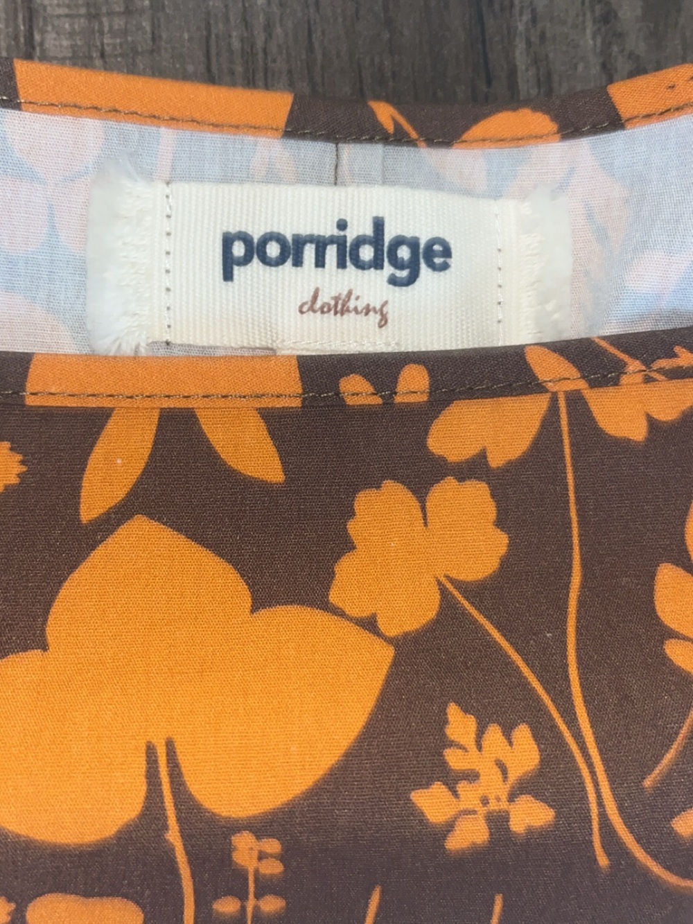 Anthropologie porridge women’s small brown and orange dress. - Picture 4 of 6